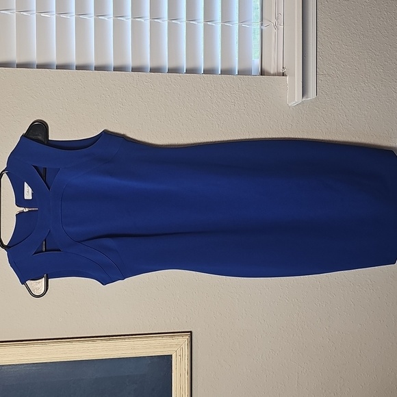 Calvin Klein Dresses & Skirts - Calvin Klein Royal Blue Cutout Midi Dress Size 2